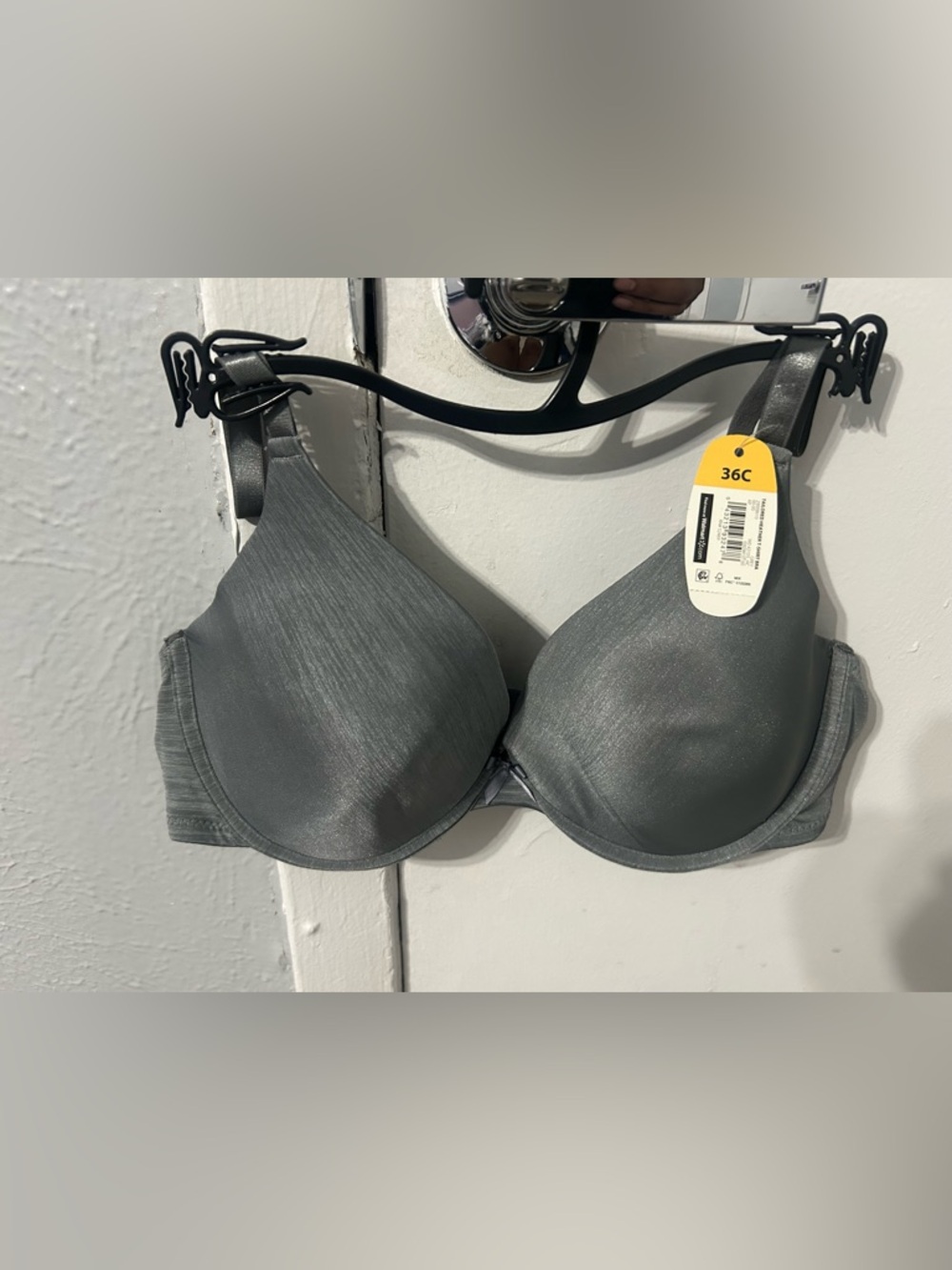 Gray T-Shirt Bra - 36C